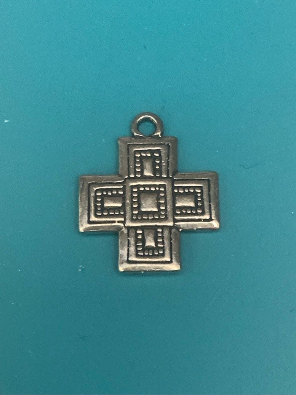.925 Cross Sterling Silver Jewelry Charm #faith